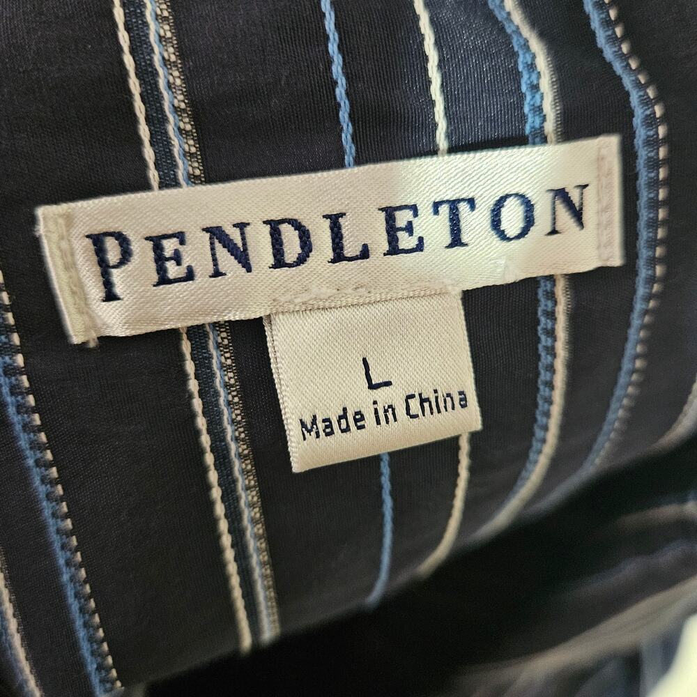 Pendleton Pinstriped Blazer Jacket Size Large - image 2